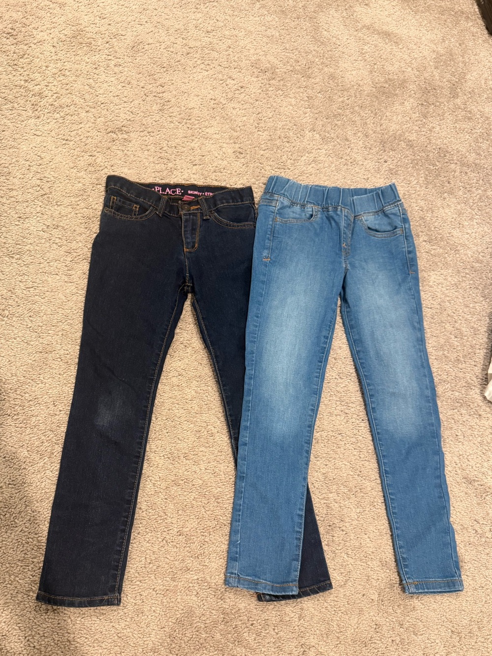 Childrenβs Place, Cat & Jack Girls' Skinny Jeans Duo - Dark Blue & Light Blue